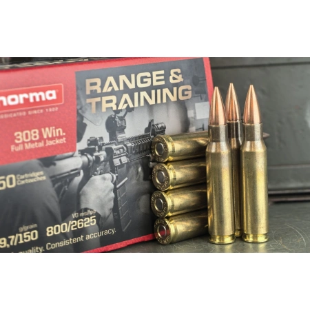 Amunicja Norma Range & Training 308 Win FMJ 9,7g/150gr (50szt)