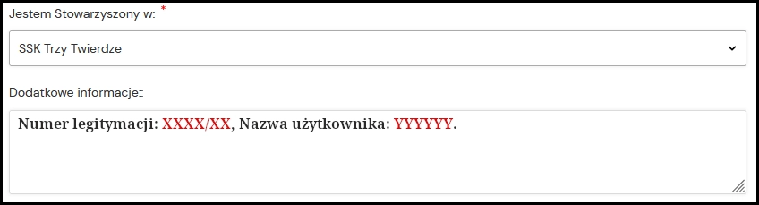 Rejestracja Klientów Stowarzyszonych.