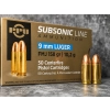 Amunicja PPU kal. 9mm Luger Subsonic FMJ 10,2g/158gr (50szt/opak)