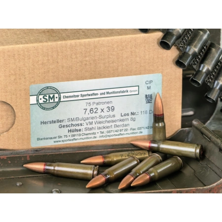Amunicja 7,62x39 8g SM op. 600szt