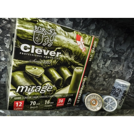 Amunicja CLEVER H.V. Game T3 (Medium/Long distance) "3" 36g kal. 12/70 op=25szt,
