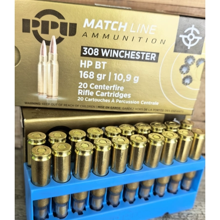 Amunicja PPU kal. .308 Win. MATCH HPBT 10,9g/168gr (20szt/opak)