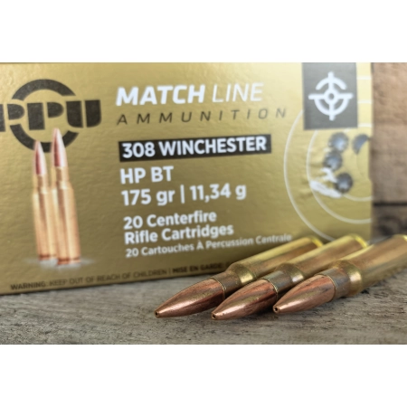 Amunicja PPU kal. .308 Win. MATCH HPBT 11,3g/175gr (20szt/opak)
