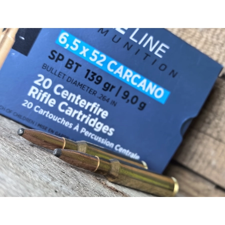 Amunicja PPU kal. 6,5x52 Carcano SP BT 9,0g/139gr (20szt/opak)