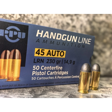 Amunicja PPU kal. .45 ACP LRN 14,9g/230gr (50szt/opak)