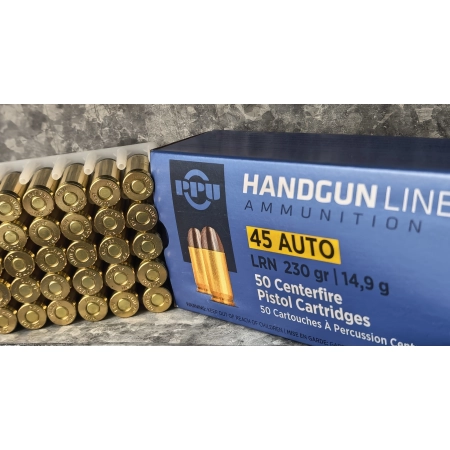 Amunicja PPU kal. .45 ACP LRN 14,9g/230gr (50szt/opak)