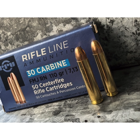 Amunicja PPU kal. .30 Carbine FMJ RN 7,1g/110gr (50szt/opak)