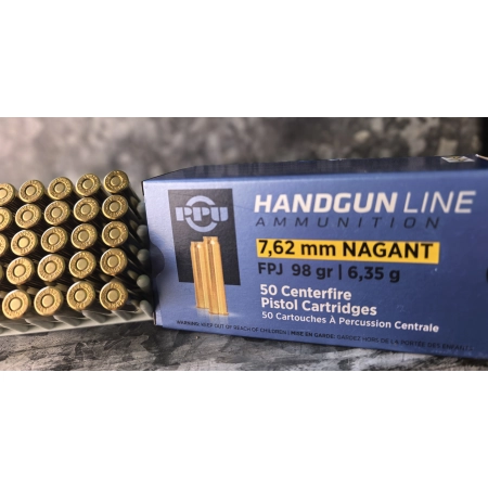 Amunicja PPU kal. 7,62x38 Nagant FPJ 6,4g/98gr (50szt/opak)