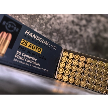 Amunicja PPU kal. .25 Auto/6,35 Browning FMJ 3,2g/50gr (50szt/opak)
