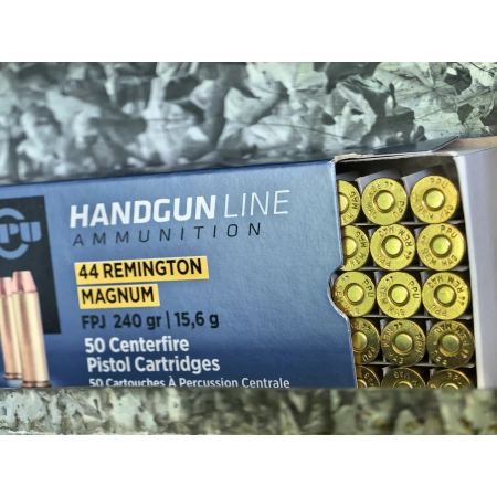 Amunicja PPU kal. .44 Rem. Mag. JHP 15,6g/240gr (50szt/opak)