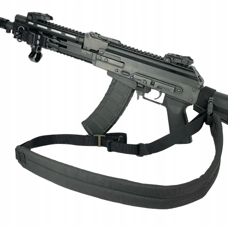 Trzypunktowy pas na broń RAGNAROK z szerokim naramiennikiem KRAKEN sling czarny