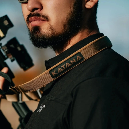 Pas jedno/dwupunktowy Ragnarok Katana QD coyot + czarny